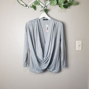 CBR long sleeves front twist top size S NWT